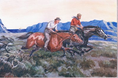 Aus dem Wrack, aus Gedichte von Adam Lindsay Gordon, veröffentlicht von T. N. Foulis, 1912 von Godfrey Douglas Giles